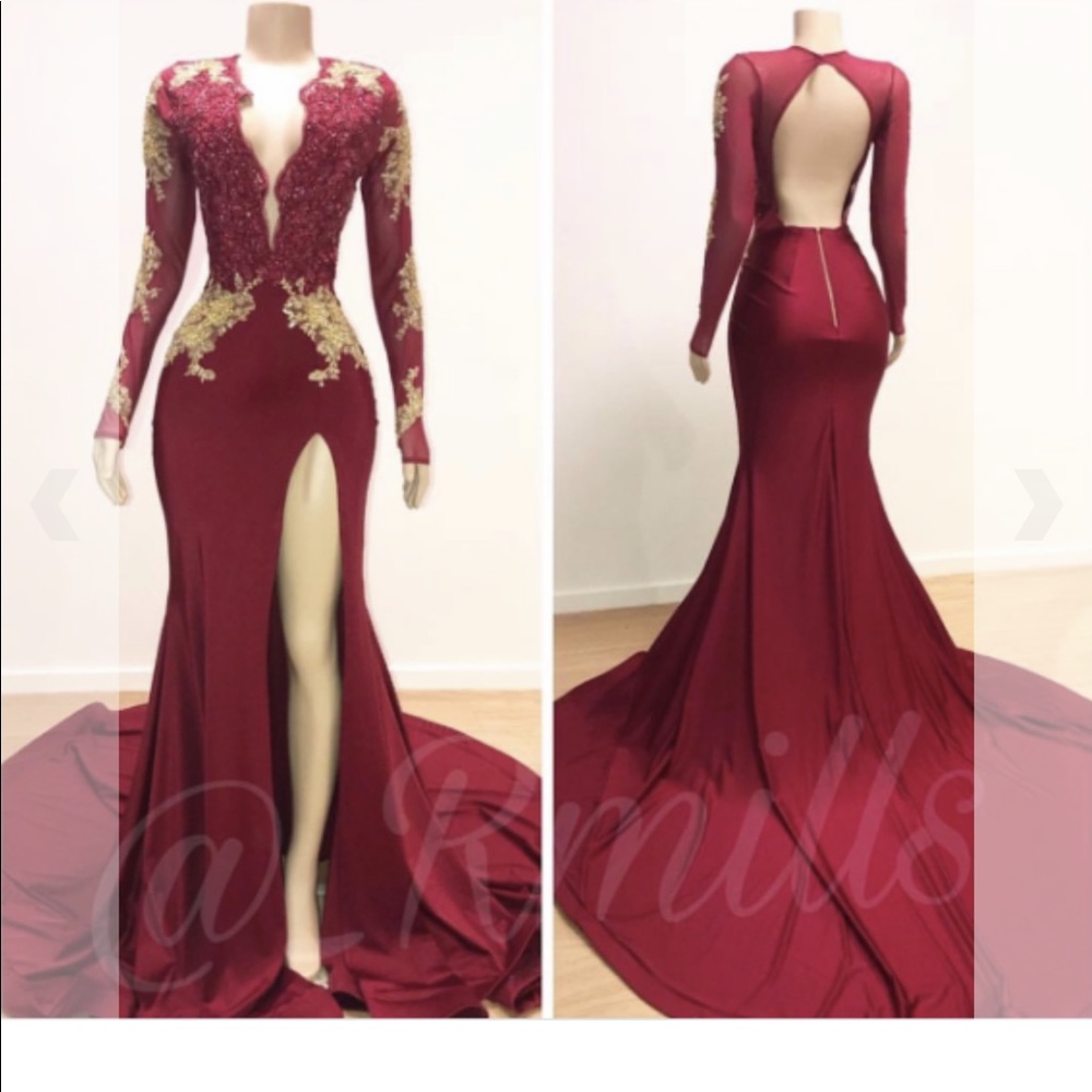 RMills Racheal Mills RED ballroom dress